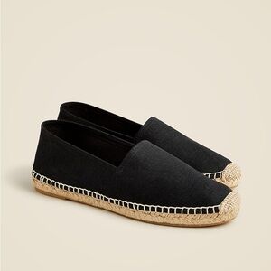 J. Crew Made in Spain Espadrille Flats in Linen 7.5